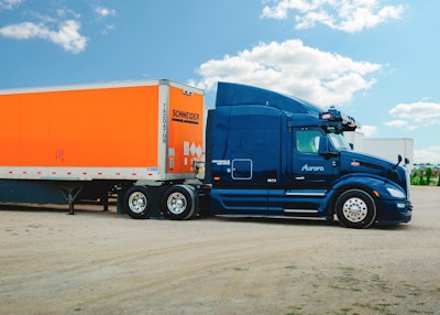 Aurora Innovation and Schneider National are conducting a commercial pilot to haul freight for Schneider’s customers with the Aurora Driver, Aurora’s autonomous technology between Dallas and Houston.