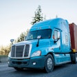 truck hauling a container