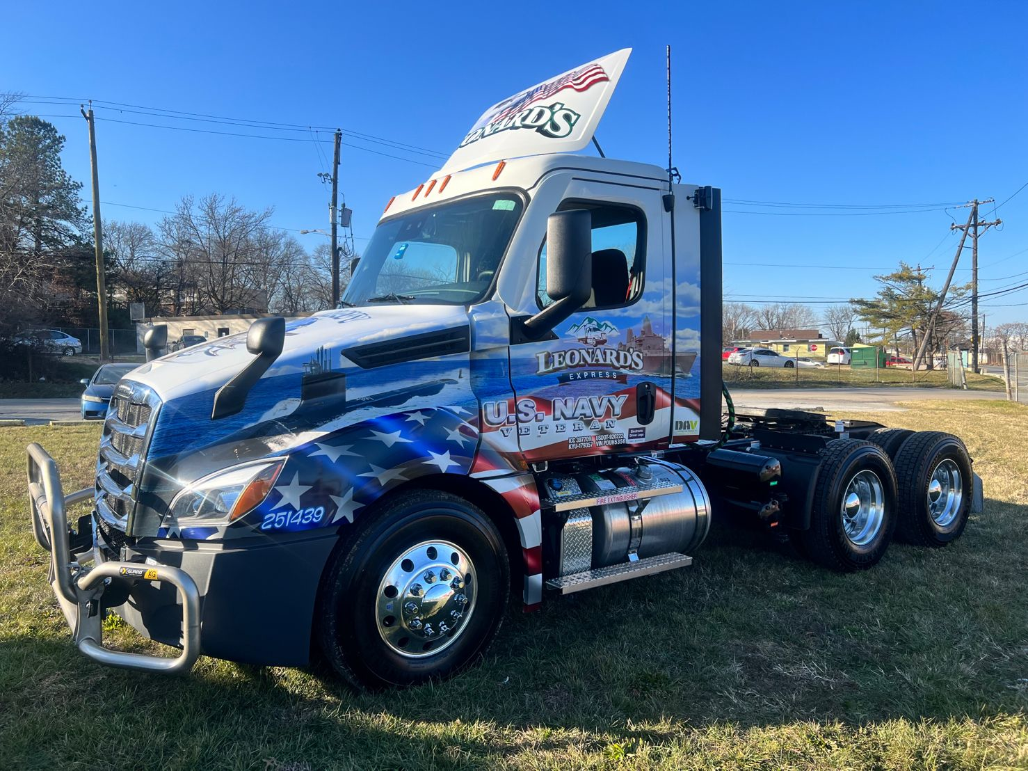 Leonard's Express U.S. Navy truck