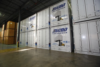 Budd Van Lines' Load It Once system has an almost intermodal look and feel.