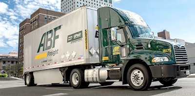 ABF Freight truck and trailer