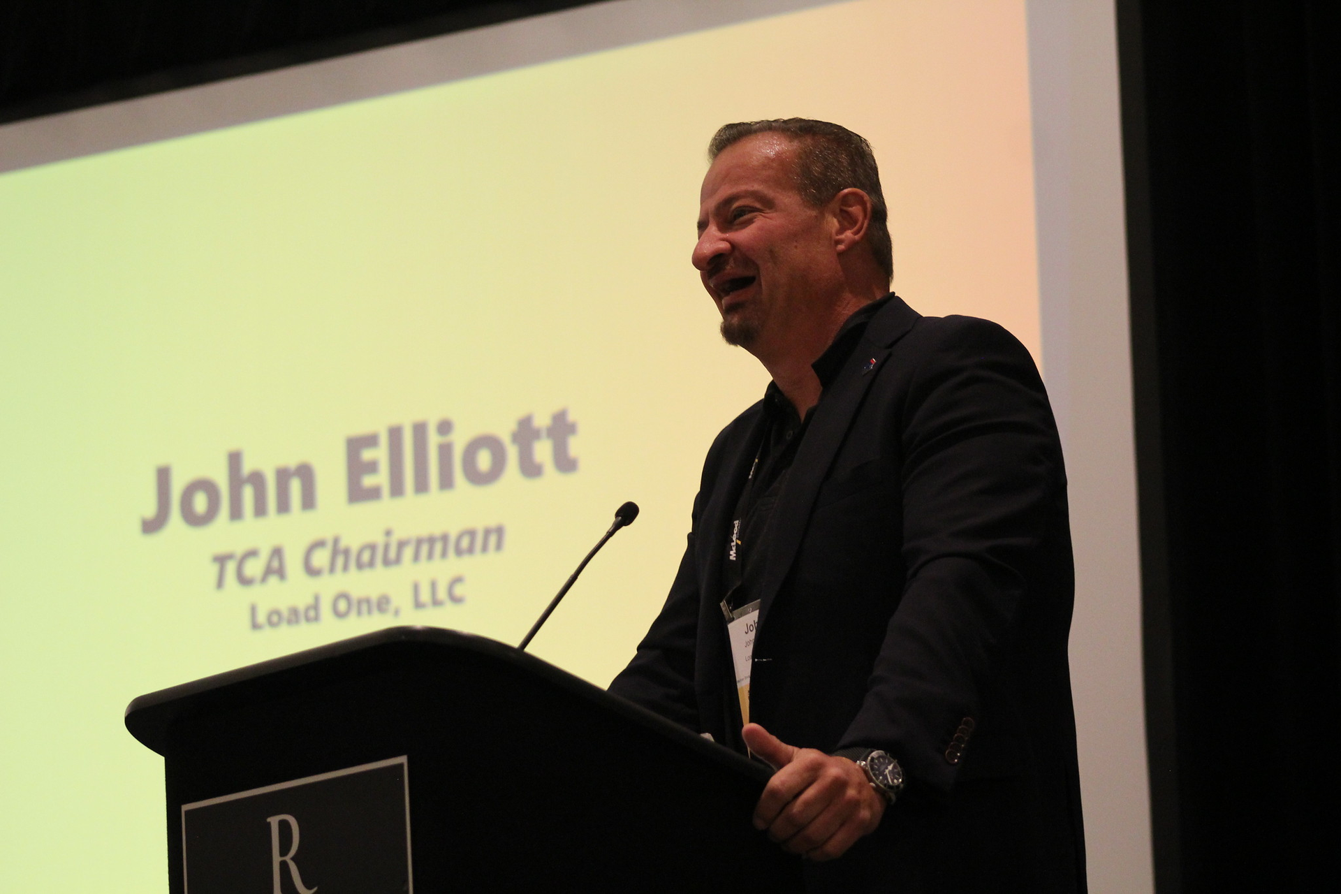 John Elliott speaking