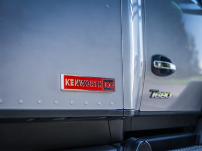 Kenworth 100 badge on the sleeper
