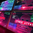 computer screens having been cyberattacked