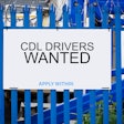 truck drivers wanted sign