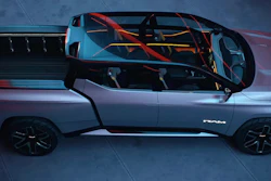 The electric Ram Revolution concept unveiled at CES last month looks much different from the Ram REV pickup revealed last Sunday during Super Bowl LVII.