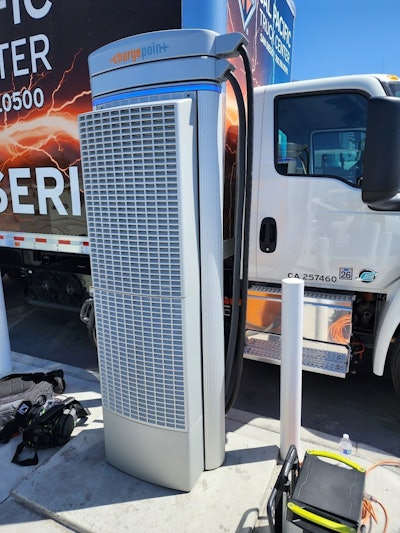 Charge Point EV charger for trucks