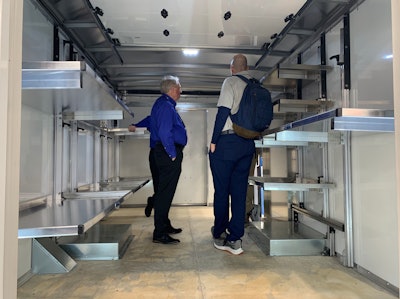 FoldPro aluminum shelving