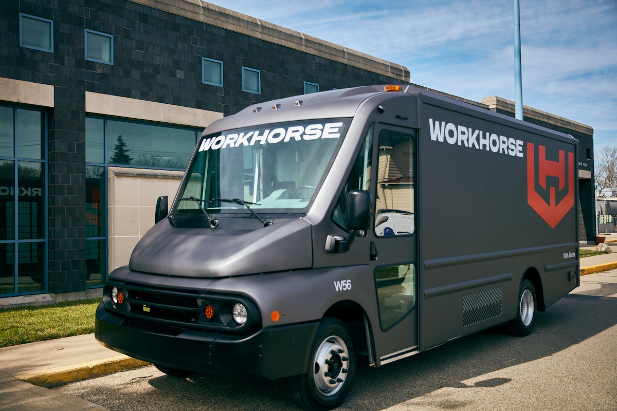 Workhorse electric outlet truck for sale