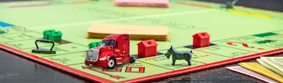 Knight truck on passing Go in Monopoly