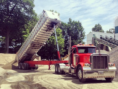 One of Connecticut-based fleet owner Dave Palumbo's trucks on a job site
