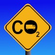 Roadside sign for CO2 emissions