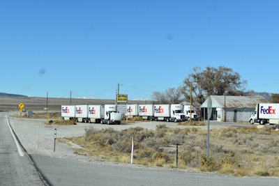 FedEx triple trailers