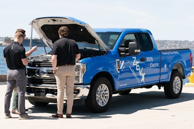 SDG&E's EV Fleet Day included ZEVX which offers aftermarket EV powertrains to fleets interested in converting existing ICE vehicles to zero-emission electric.