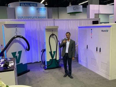 Watt EV charging stations on display