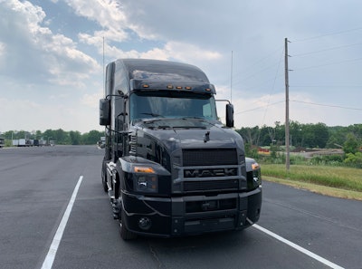 The Mack Anthem Limited shown on the test drive track Tuesday at the Mack Experience Center in Allentown, Pennsylvania.