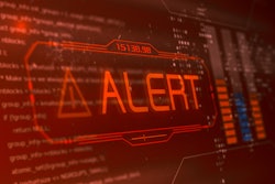 alert of a computer hack