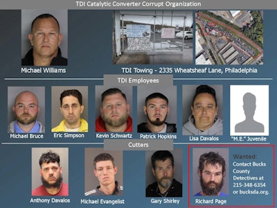 tdi towing suspects bucks county catalytic converter