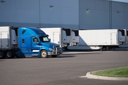 Truck, trailers dock