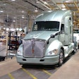 Kenworth truck on the assembly line