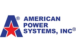 The American Power Systems logo in red, white and blue.