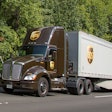 UPS semi truck
