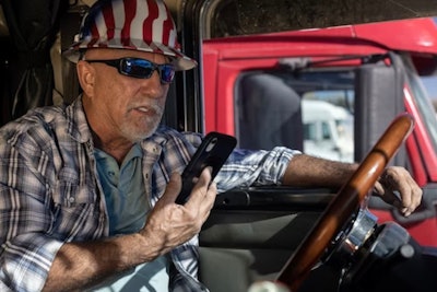 Older truck driver