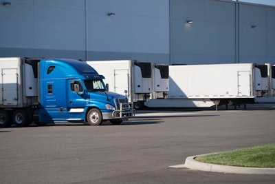 Truck, trailers dock