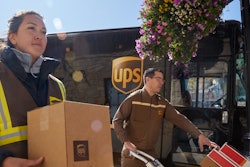 UPS workers delivering packages