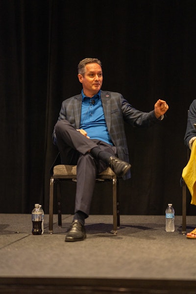 Dave Williams speaking at the Truckload Carriers Association Convention.