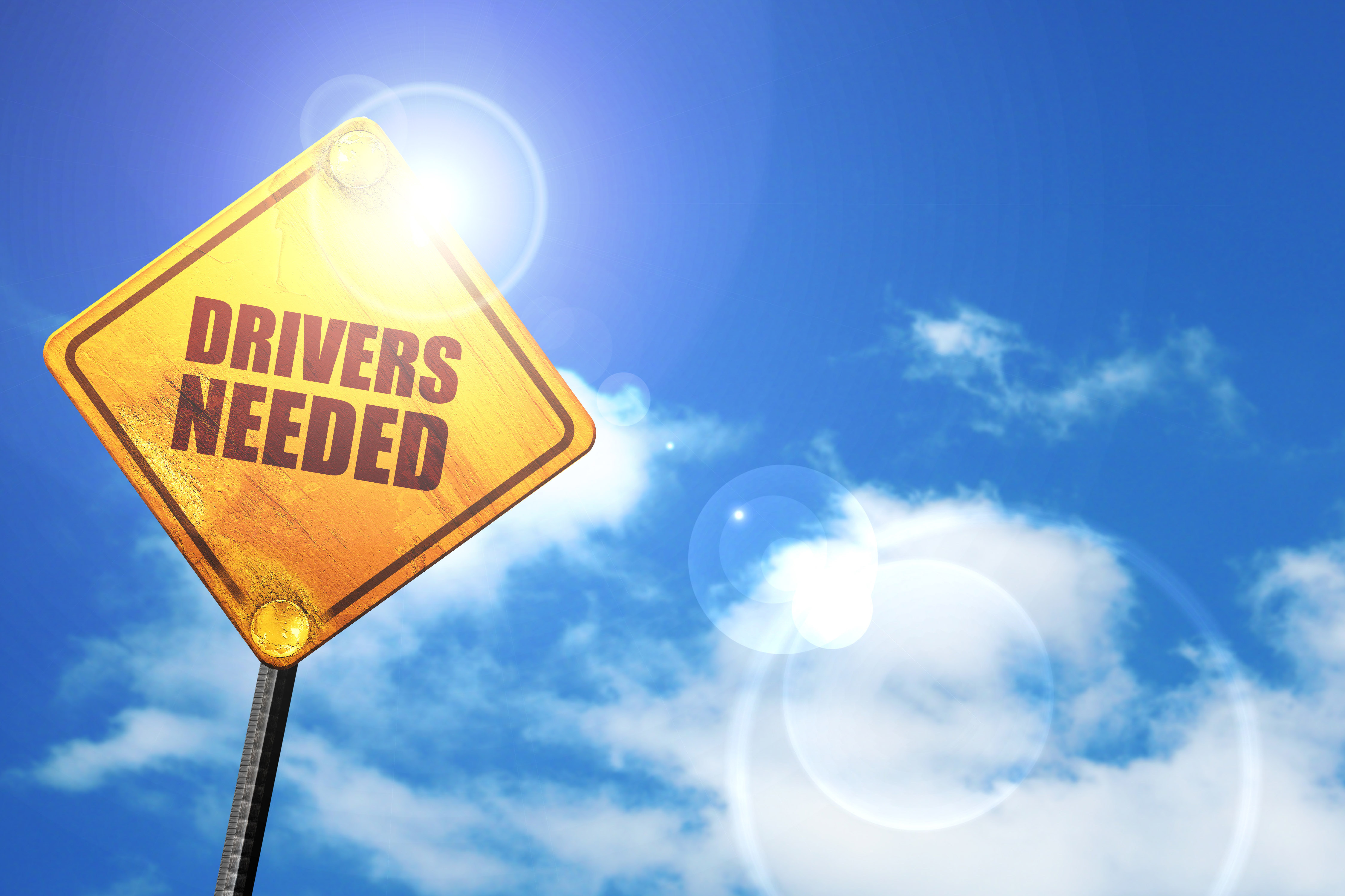 truck drivers wanted sign