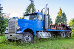 Old semi truck