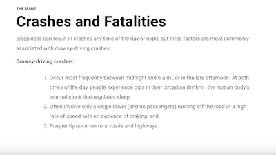 nhtsa drowsy driving facts