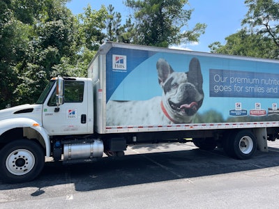 Hill's pet food Ryder truck