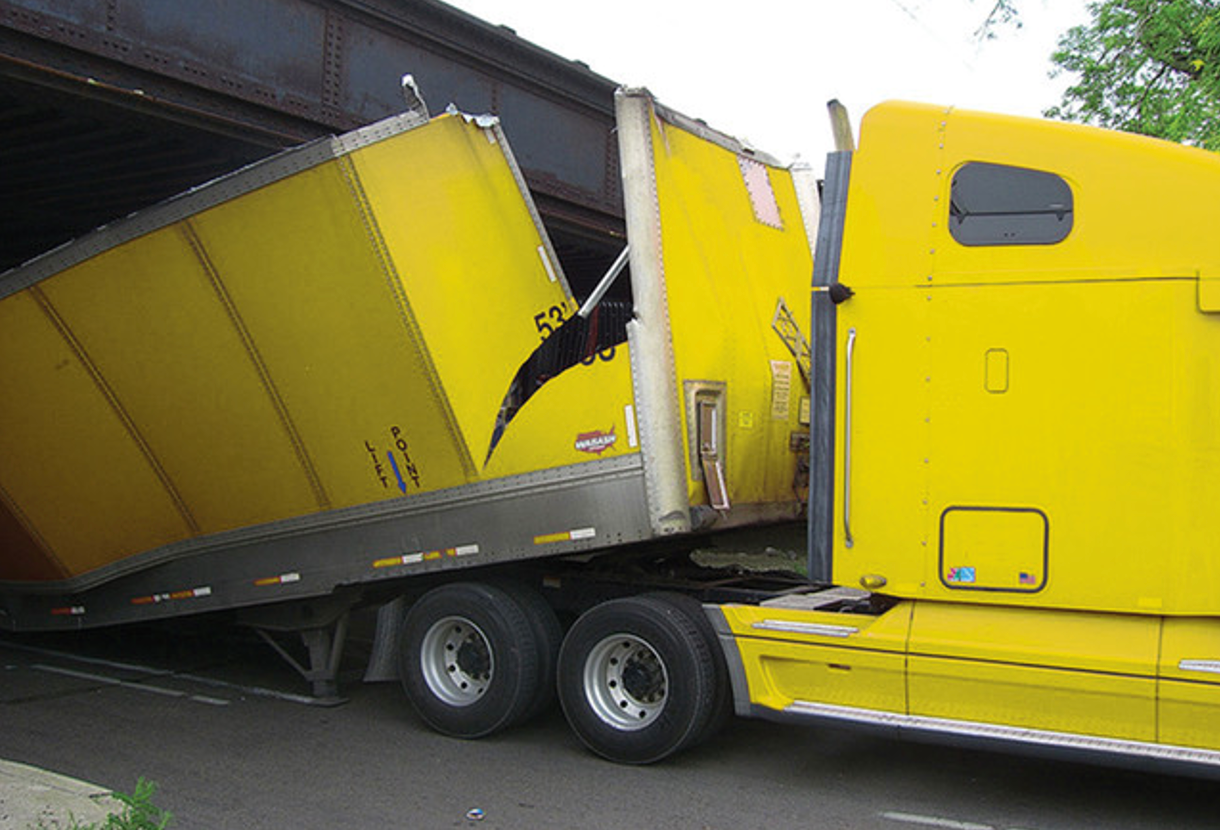 Low clearance accident