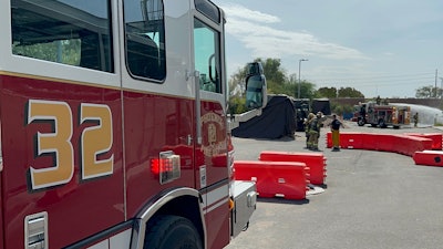 Phoenix fire department at Nikola truck fire