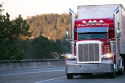 Used truck on the highway
