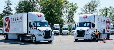 Titan Freight Freightliner eCascadias