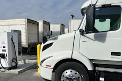 Volvo VNR Electric at charging station