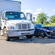 Truck car crash