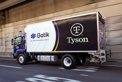 Tyson Foods Gatik autonomous box truck