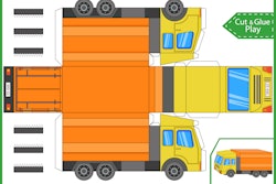 Paper truck cutout