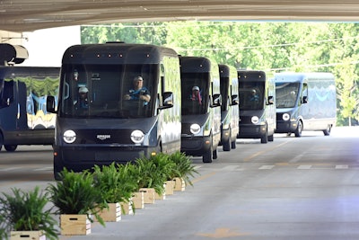 Amazon custom Rivian electric delivery vehicle