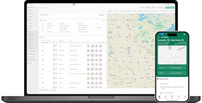 OpenRoad TMS on a laptop and smart phone