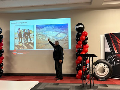 Phillip Calhoun, general manager and vice president of Yokohama Tire Manufacturing Mississippi