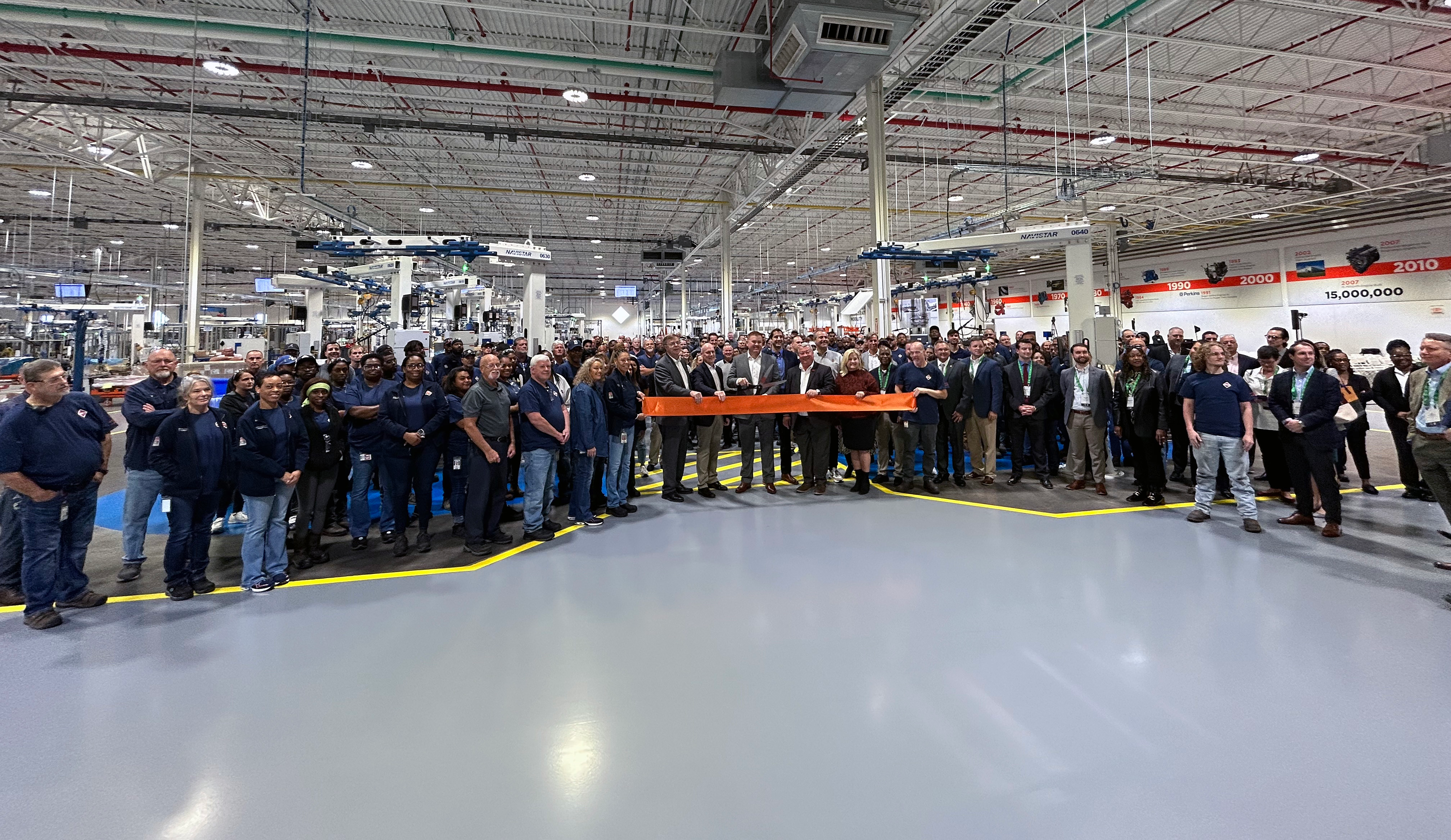 Ribbon cutting at Huntsville Navistar plant