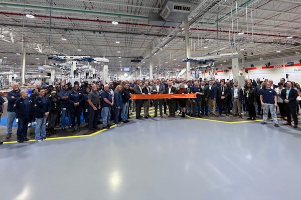 Ribbon cutting at Huntsville Navistar plant