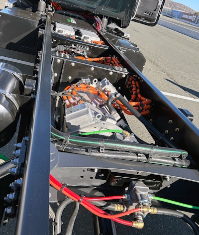 Frame rails of the Mack MD Electric