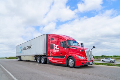 Kodiak truck and Maersk trailer