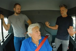 jay leno tesla semi test drive